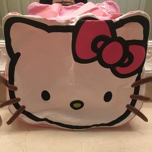 NWT Hello Kitty canvas overnight tote bag